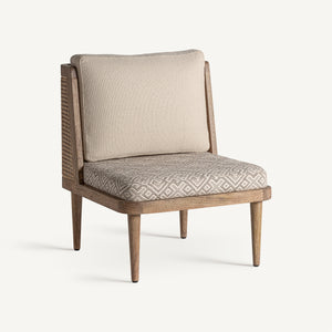 Birch wood lounge chair