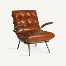 Carica l&#39;immagine nel visualizzatore di Gallery, Industrial Leather armchair