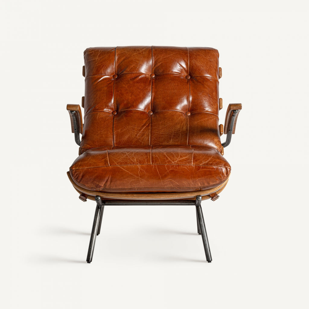 Industrial Leather armchair