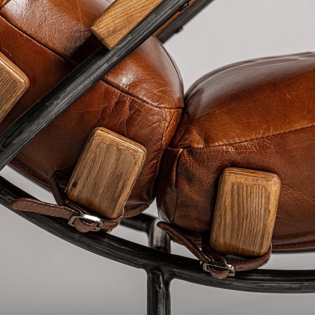 Industrial Leather armchair
