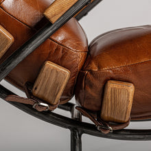 Cargar imagen en el visor de la galería, Industrial Leather armchair