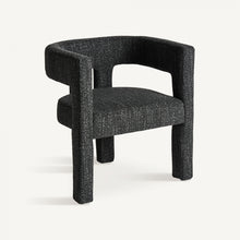 Load image into Gallery viewer, Dark bouclé armchair