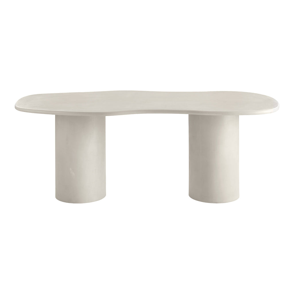 Dining Table, cement look, beige 96x200x76 cm