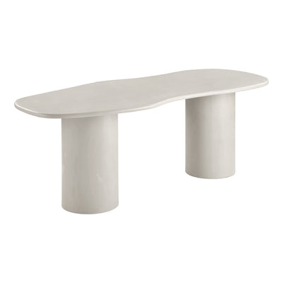 Dining Table, cement look, beige 96x200x76 cm