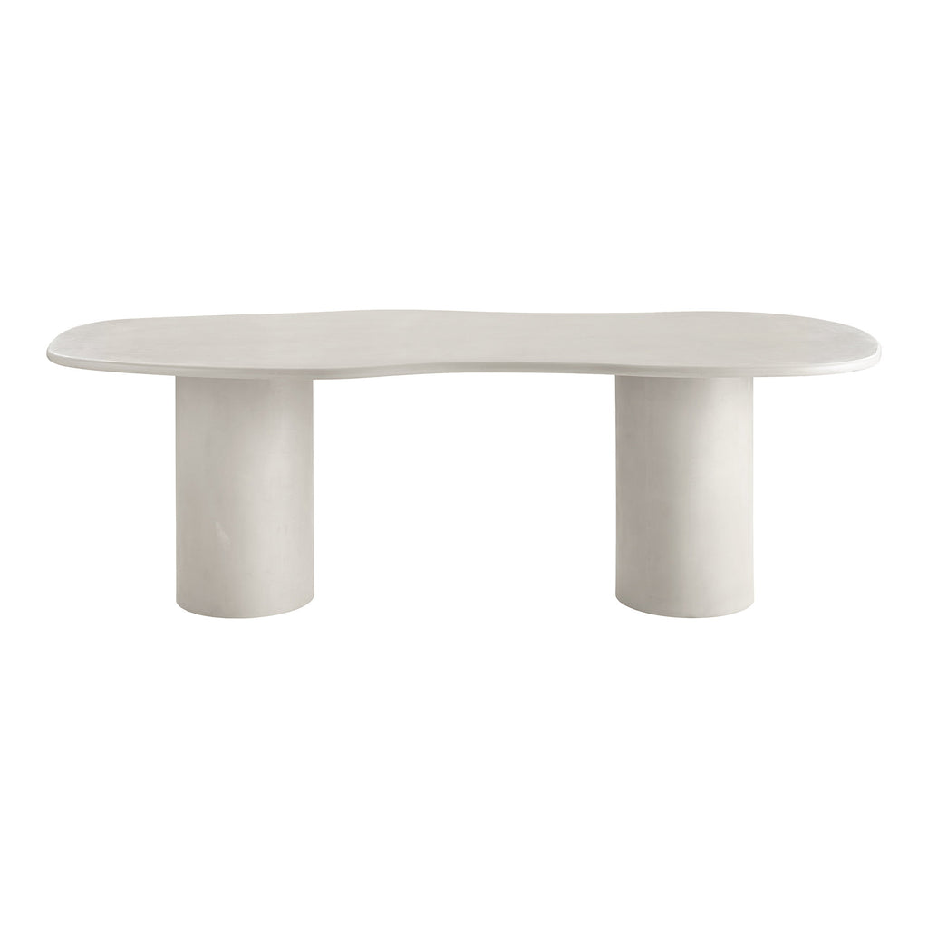 Dining Table, cement look, beige 96x240x76 cm