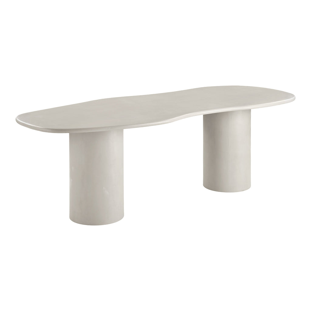 Dining Table, cement look, beige 96x240x76 cm