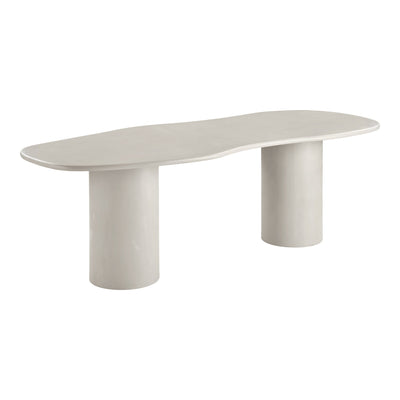 Dining Table, cement look, beige 96x240x76 cm