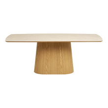 Charger l'image dans la galerie, Dining Table, ceramic table top/ash veneer, travertine look/natural