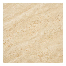 Carica l'immagine nel visualizzatore di Gallery, Dining table, ceramic table top, travertine/dark brown ø120x76 cm