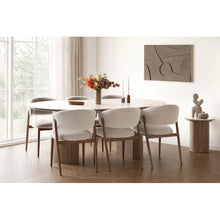 Laden Sie das Bild in den Galerie-Viewer, Dining table, ceramic table top, extendable round to oval
