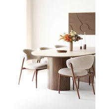 Laden Sie das Bild in den Galerie-Viewer, Dining table, ceramic table top, extendable round to oval