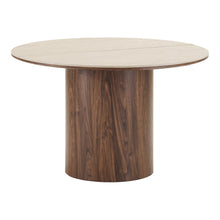 Laden Sie das Bild in den Galerie-Viewer, Dining table, ceramic table top, extendable round to oval