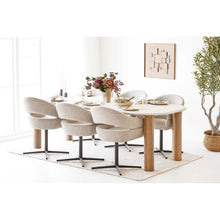 Load image into Gallery viewer, Dining table, cement look, sand/brown 100x240x76 cm