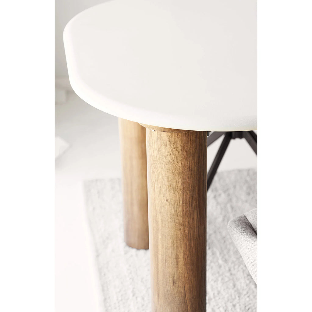 Dining table, cement look, sand/brown 100x240x76 cm