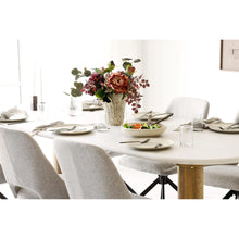 Load image into Gallery viewer, Dining table, cement look, sand/brown 100x240x76 cm