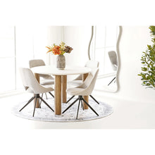 Laden Sie das Bild in den Galerie-Viewer, Dining table, cement look, sand/brown ø120x76 cm