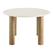 Laden Sie das Bild in den Galerie-Viewer, Dining table, cement look, sand/brown ø120x76 cm