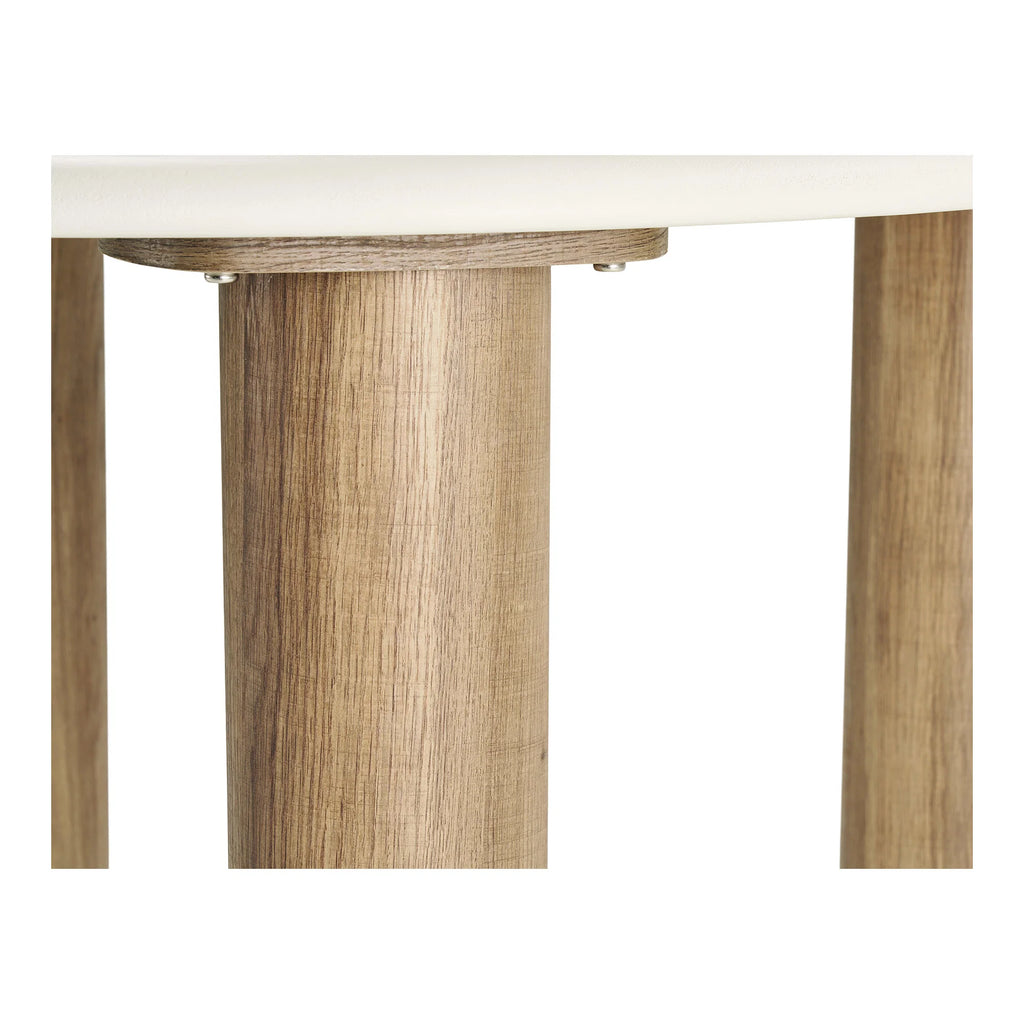 Dining table, cement look, sand/brown ø120x76 cm