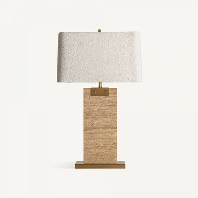 Travertine table lamp