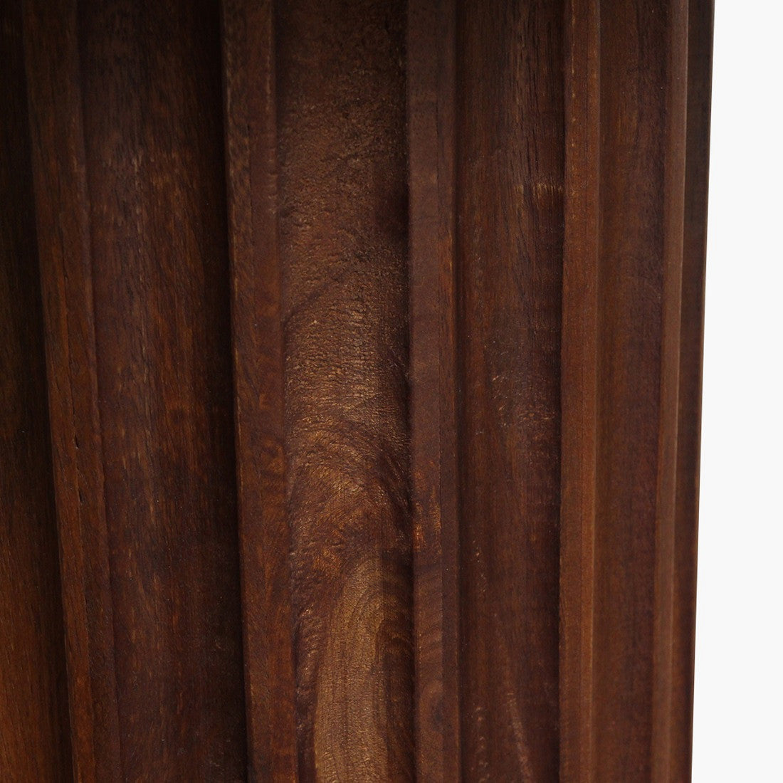 Bullnose side table brown 50 cm