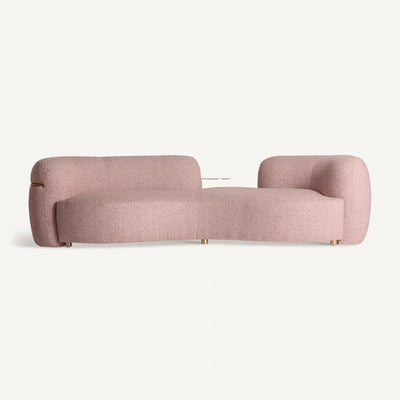 Pink curvy sofa