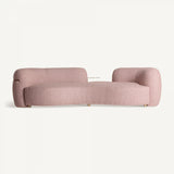 Pink curvy sofa