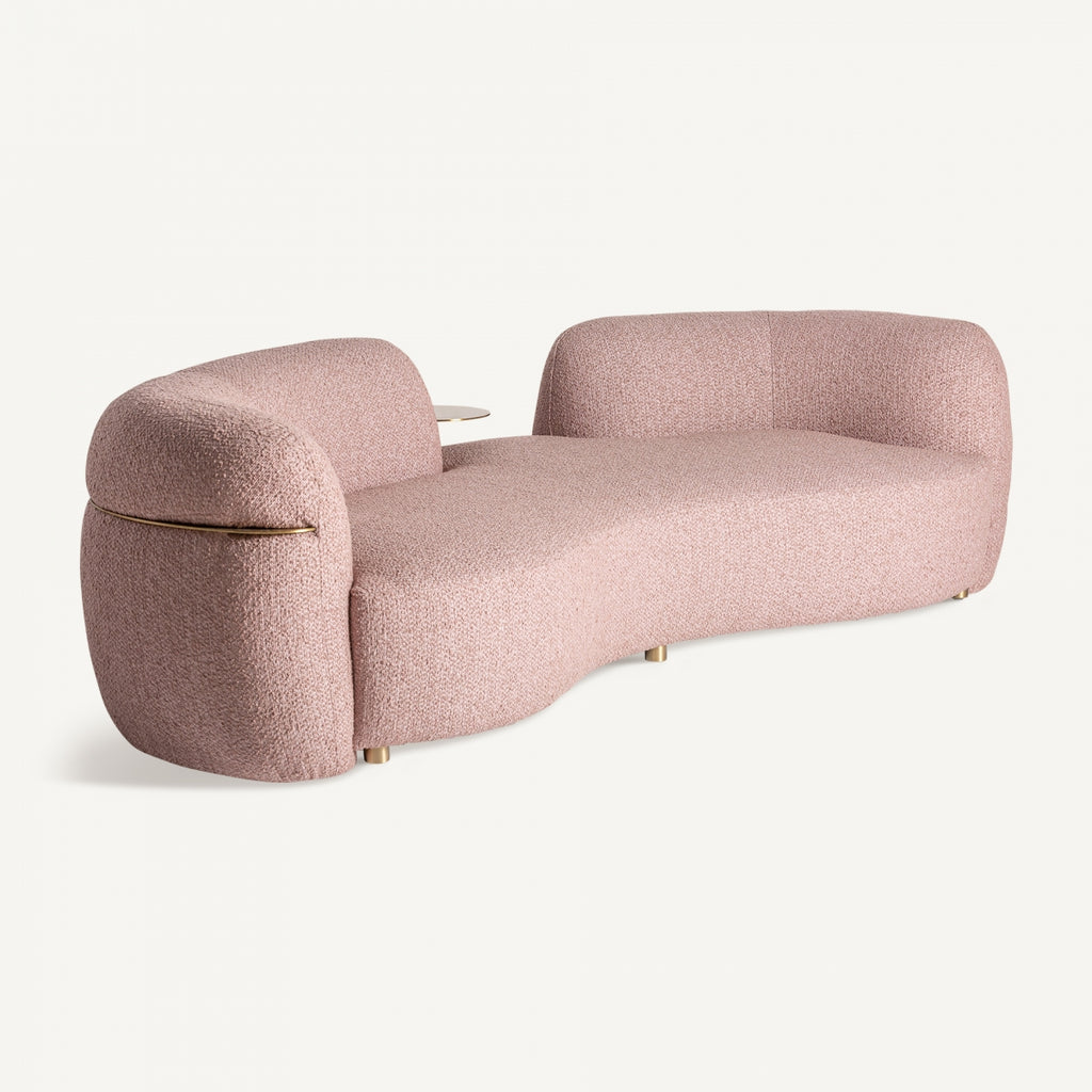 Pink curvy sofa