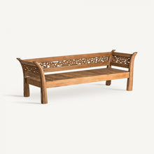 Load image into Gallery viewer, Teak wood bench