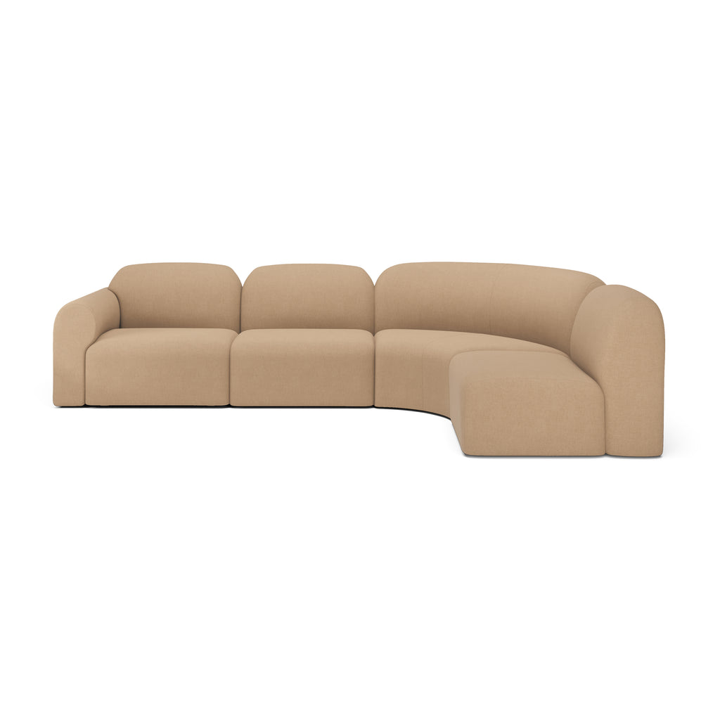 Bulky modular sofa
