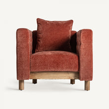 Load image into Gallery viewer, Burgundy armchair