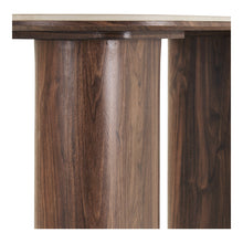 Laden Sie das Bild in den Galerie-Viewer, Console table, ceramic table top, travertine/dark brown