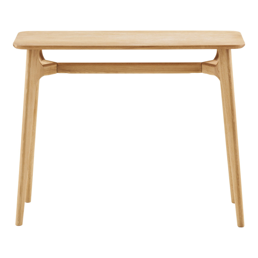 Console table, oak, natural
