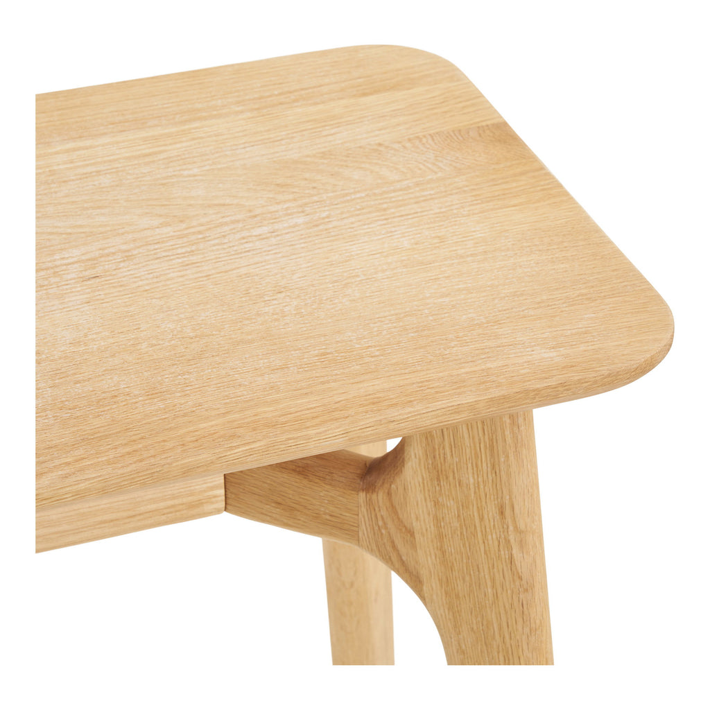 Console table, oak, natural