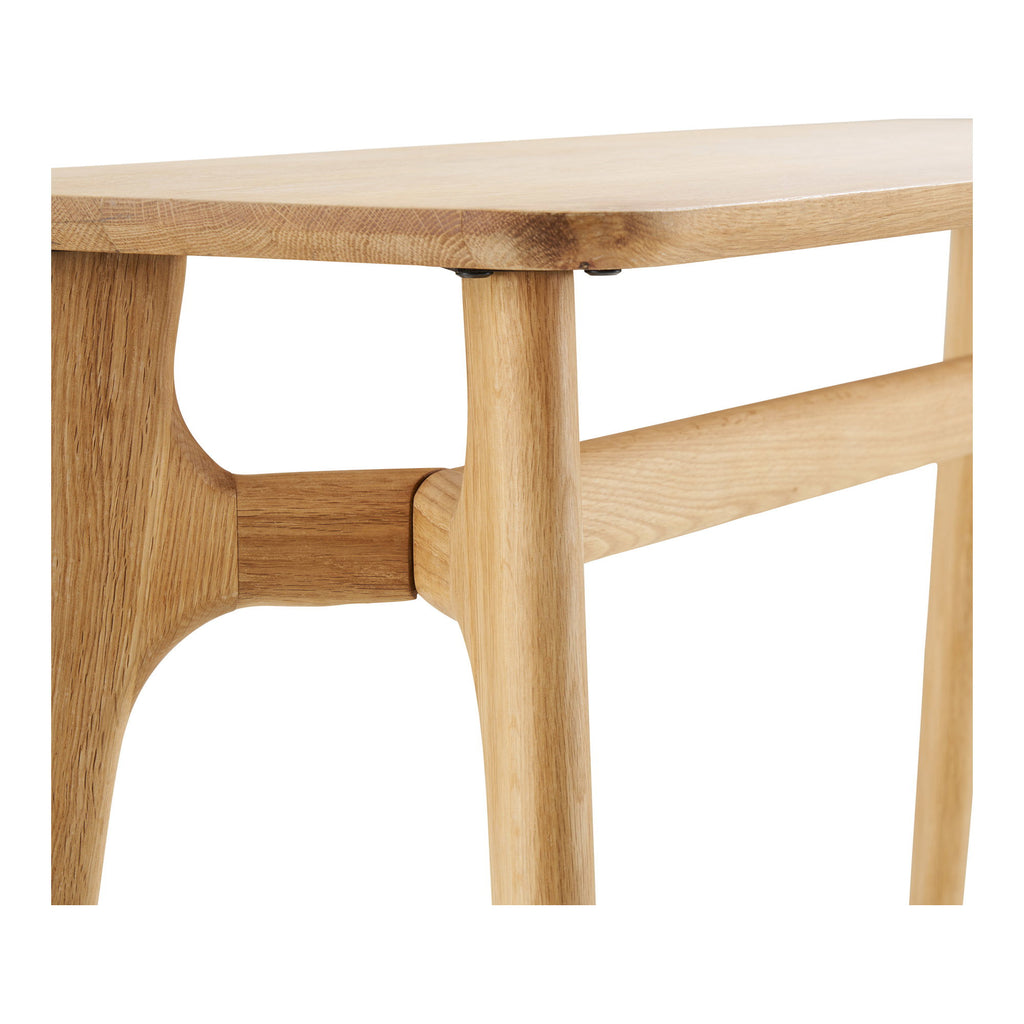 Console table, oak, natural
