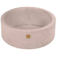 Laden Sie das Bild in den Galerie-Viewer, Baby Foam Round Ball Pit 90x30cm without Balls Certified, Velvet, Ecru