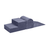 Foam 3 elements Playset, Velvet, Grey Blue