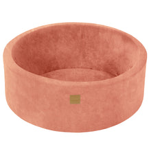 Charger l'image dans la galerie, Baby Foam Round Ball Pit 90x30cm without Balls Certified, Velvet Corduroy, Apricot