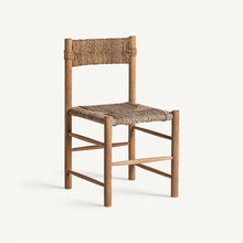 Charger l&#39;image dans la galerie, Natural fiber/teak wood chair