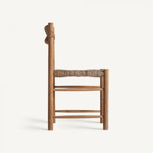 Laden Sie das Bild in den Galerie-Viewer, Natural fiber/teak wood chair