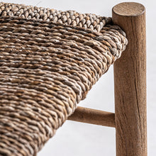 Carica l&#39;immagine nel visualizzatore di Gallery, Natural fiber/teak wood chair