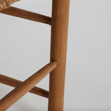 Load image into Gallery viewer, Natural fiber/teak wood chair