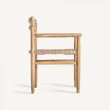 Load image into Gallery viewer, Natural fiber/teak wood armchair
