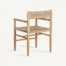 Charger l&#39;image dans la galerie, Natural fiber/teak wood armchair