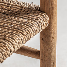 Carica l&#39;immagine nel visualizzatore di Gallery, Natural fiber/teak wood armchair
