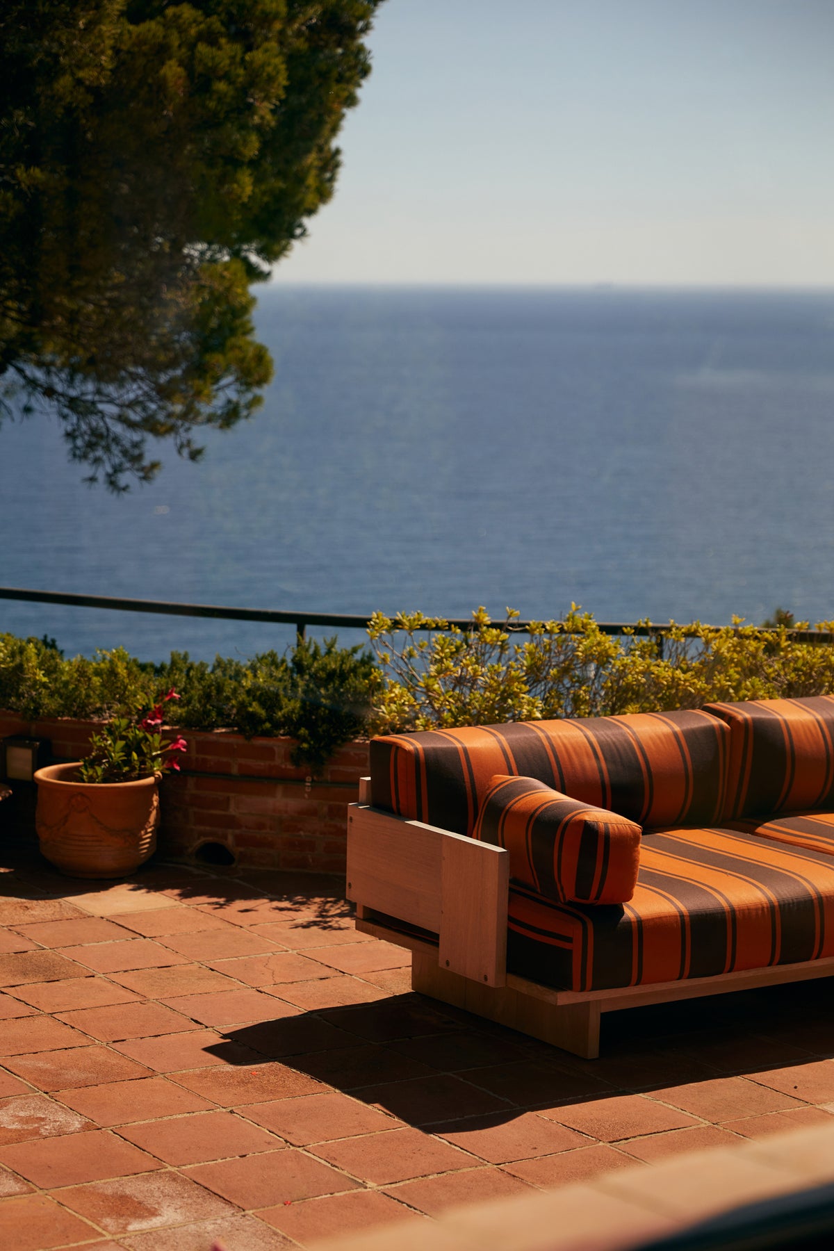 Outdoor sofa teak retro