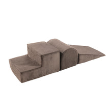 Cargar imagen en el visor de la galería, Aesthetic Foam 3 elements Playset, Corduroy, Brown