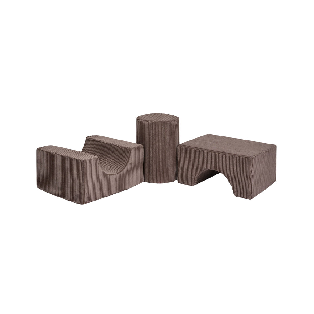 Aesthetic Shape Set 3-elements, brown