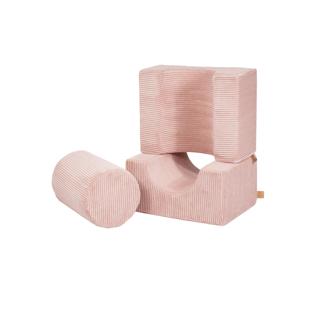 Aesthetic Shape Set 3-elements, powder pink