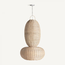 Carica l&#39;immagine nel visualizzatore di Gallery, Rattan ceiling lamp