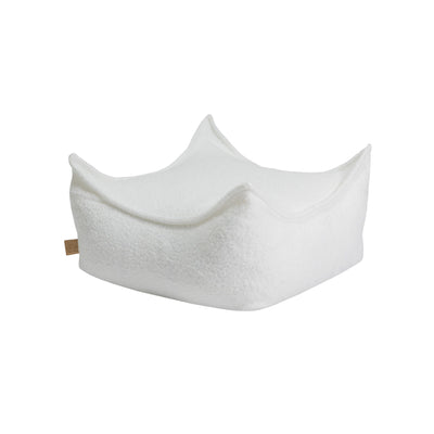 Puff Square Boucle White